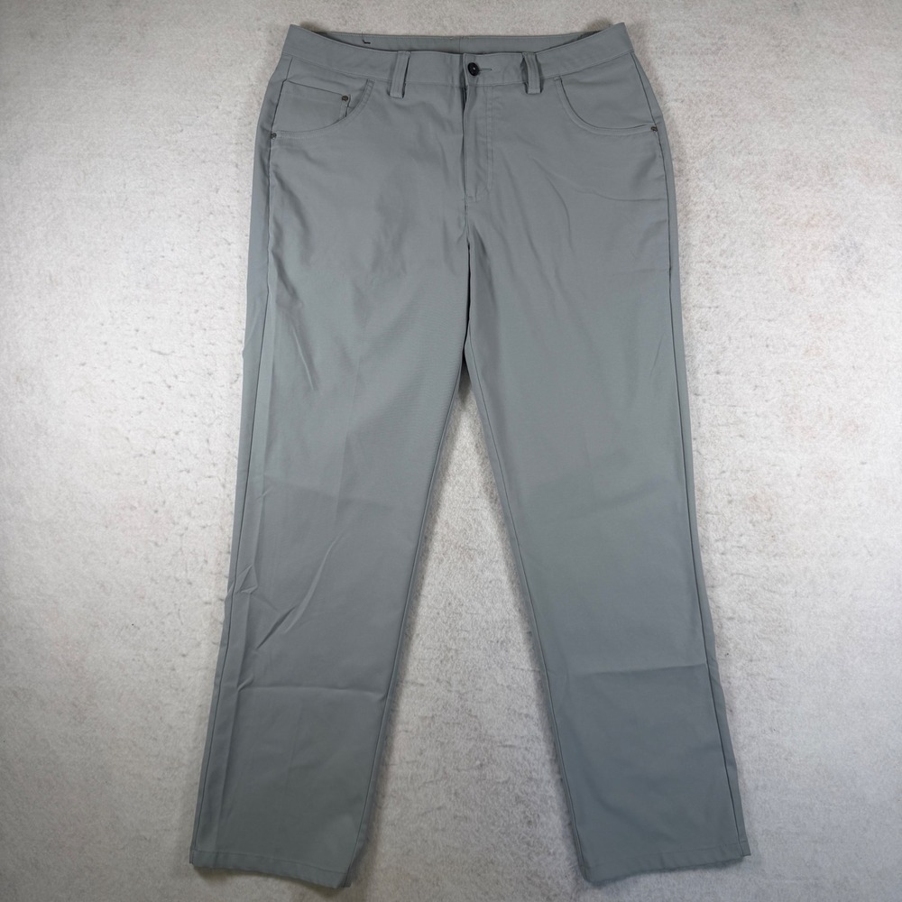 Puma Golf Pants Mens 34x30 Grey Performance 5-Pocket Athletic Trousers Slacks